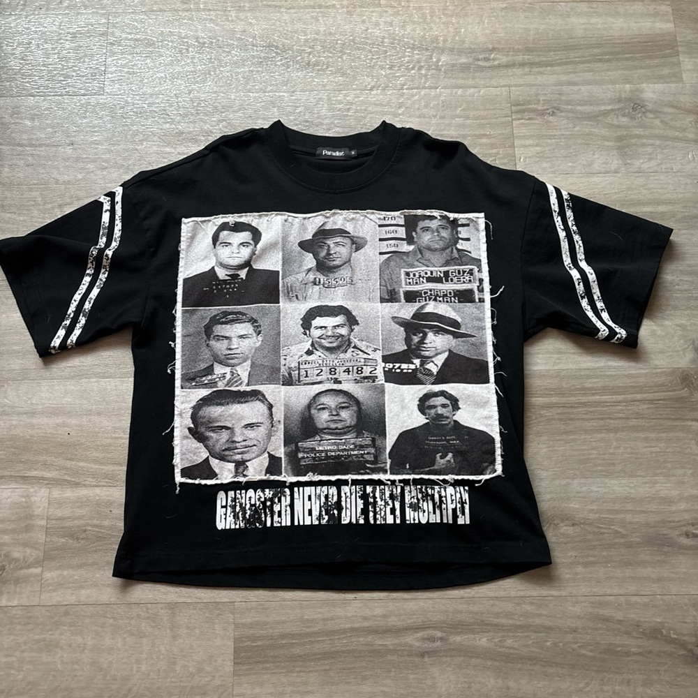 Paradise Black And White Graphic Tee
